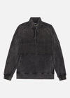 GD HALF ZIP SWEAT BLACK RÆBURN