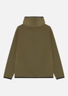 HOODED TECH JACKET MID BROWN RÆBURN